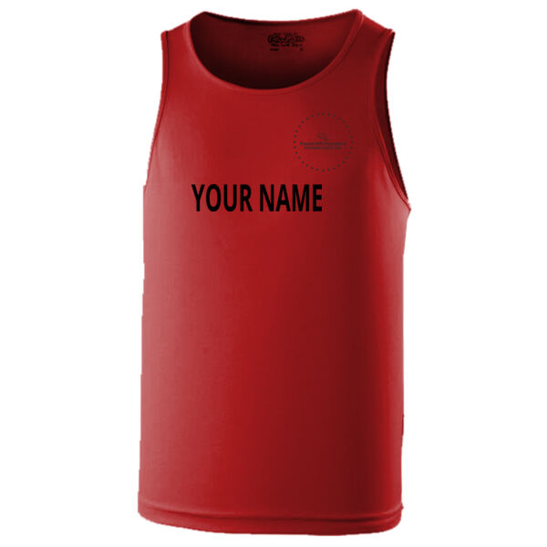 Mens Running Vest (Red) Thumbnail