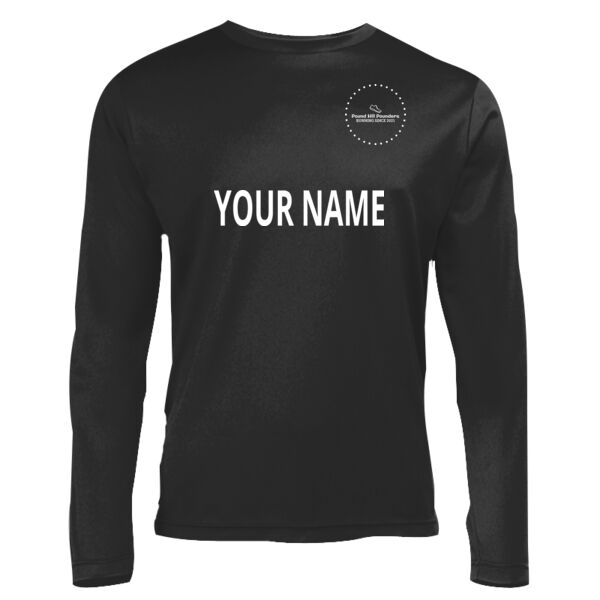 Mens Long Sleeve Top (Black) Thumbnail